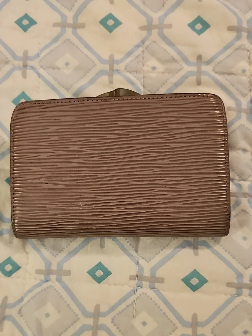 Louis Vuitton Brown Textured Epi Compact Wallet